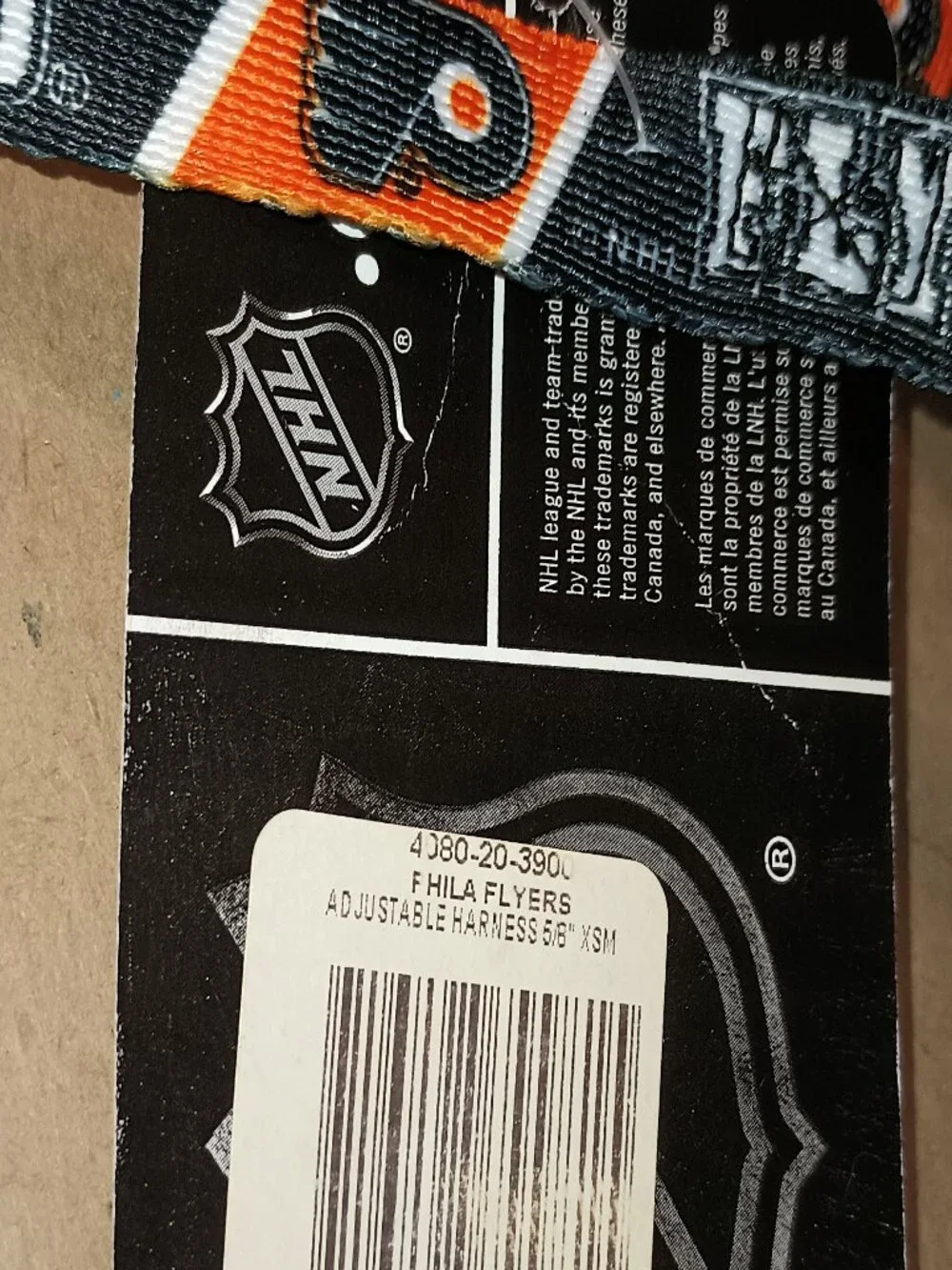 NEW Philadelphia Flyers NHL Adjustable Dog Harness XS